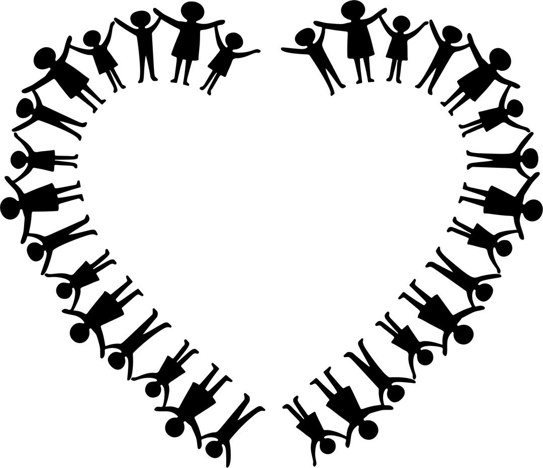 Three Children Holding Up Arms Heart png transparent