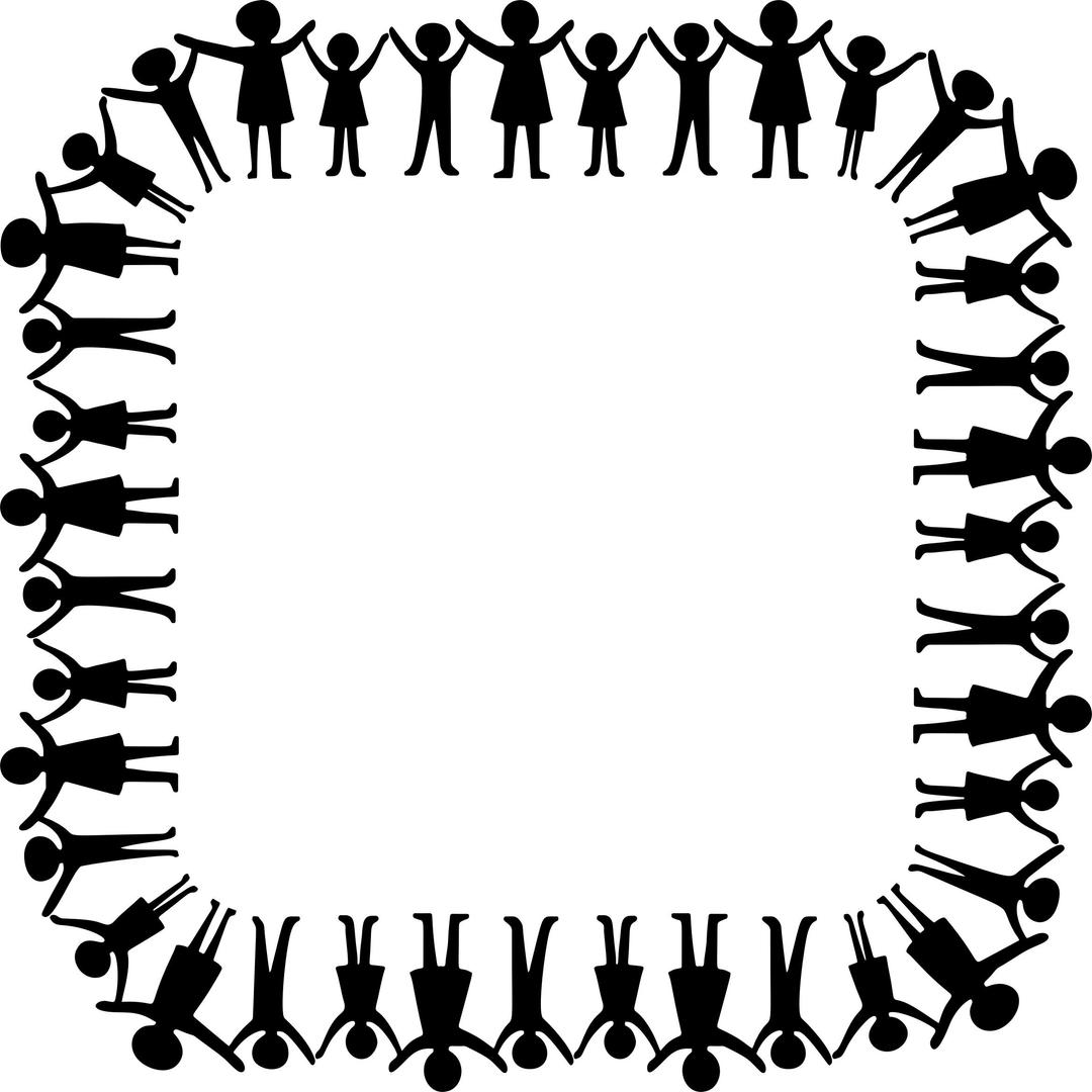 Three Children Holding Up Arms Square png transparent