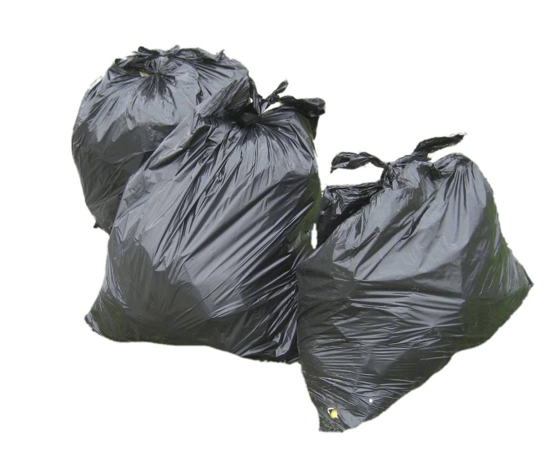 Three Garbage Bags png transparent