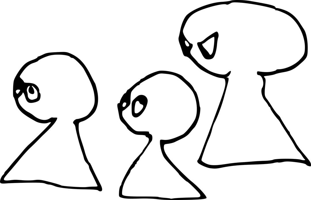 Three ghosts png transparent