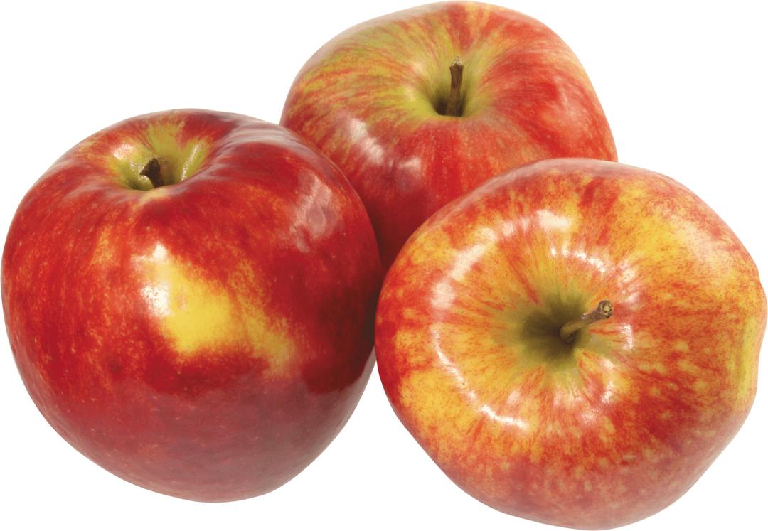 Three Red Apples png transparent