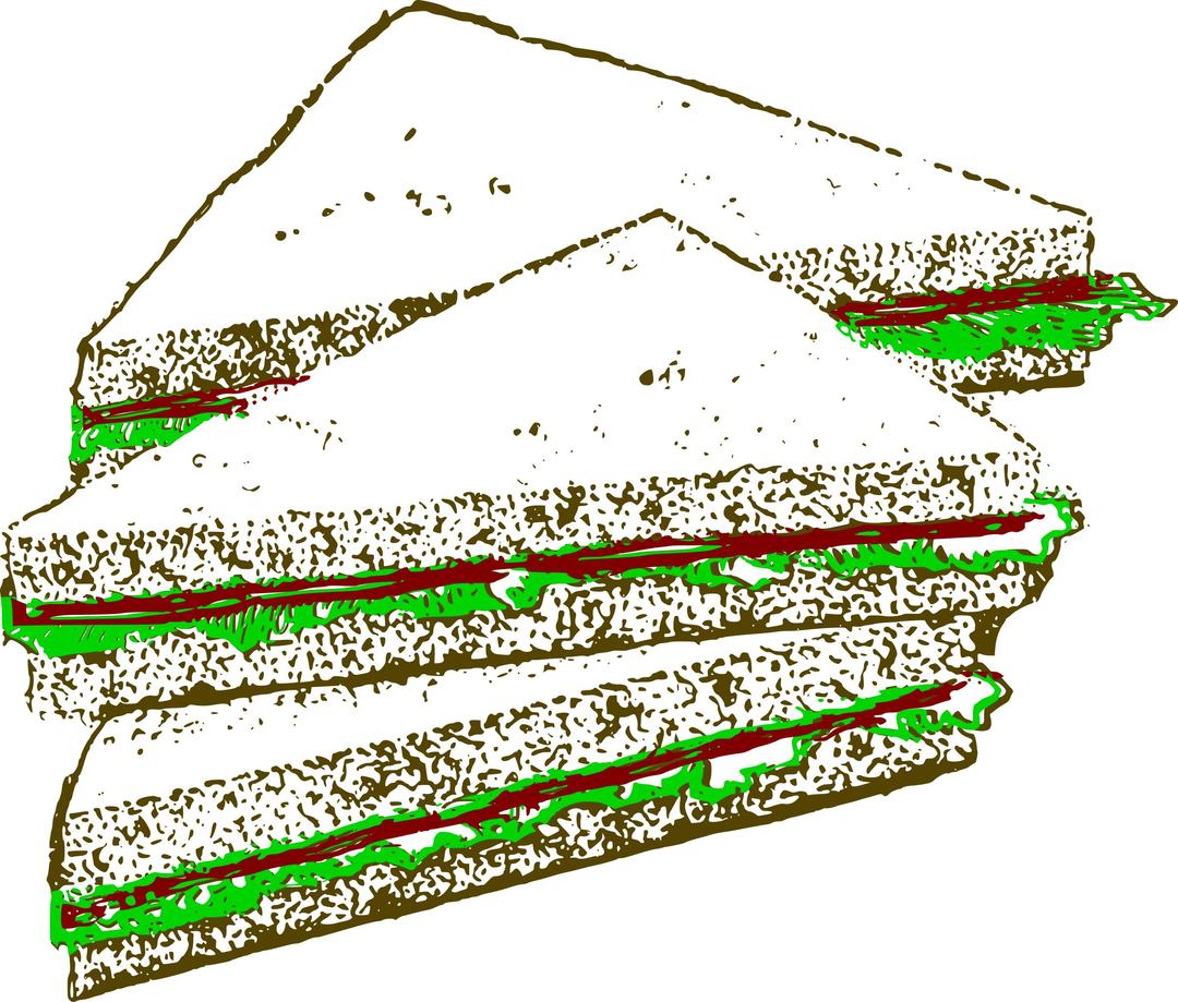 Three Sandwiches png transparent