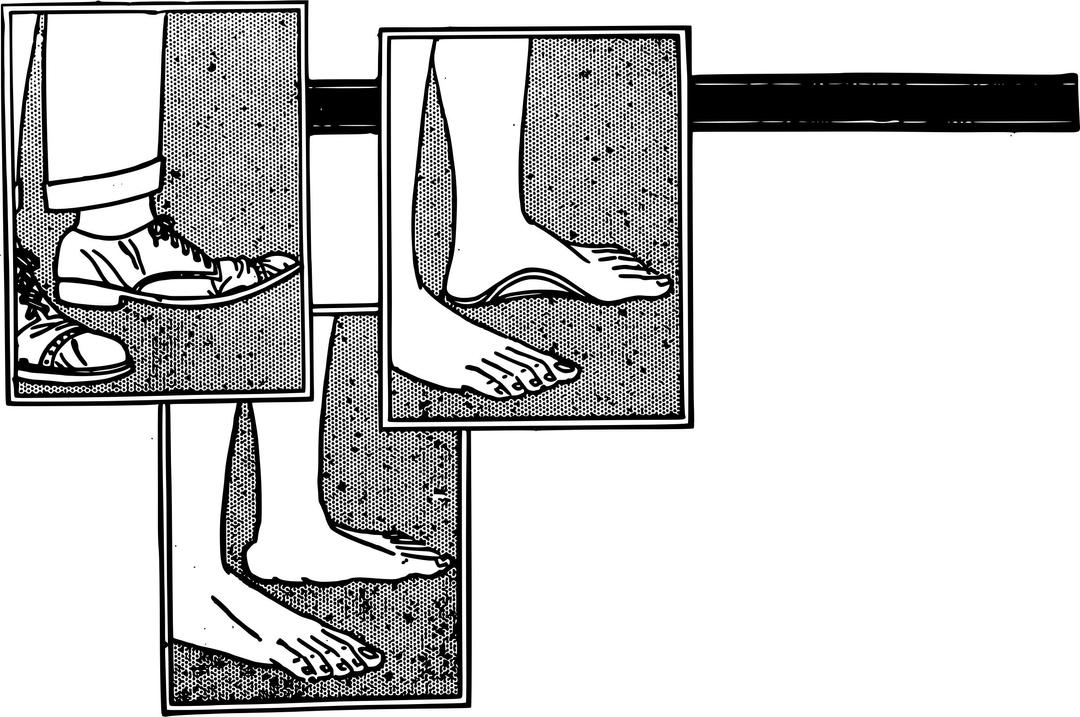 Three Sets of Feet png transparent