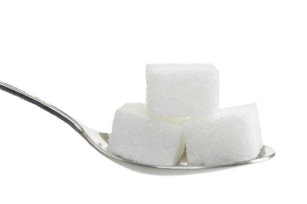 Three Sugar Cubes on A Spoon png transparent