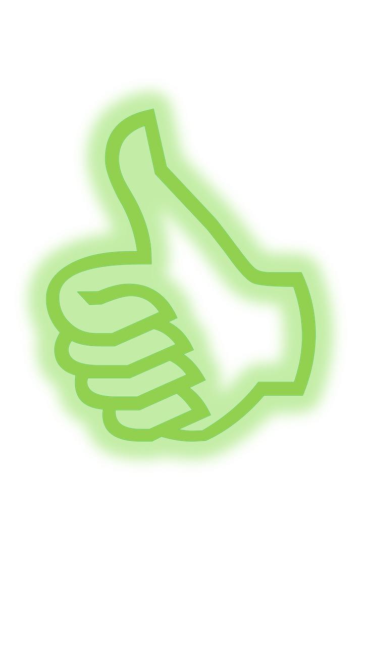 Thumb Up Green png transparent