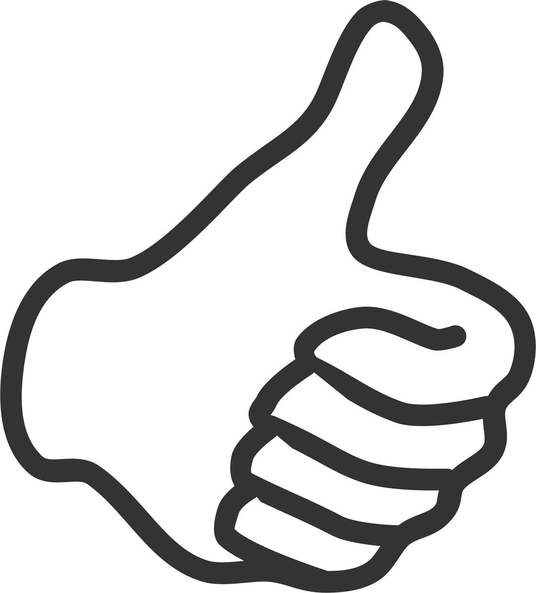 Thumb up - white png transparent