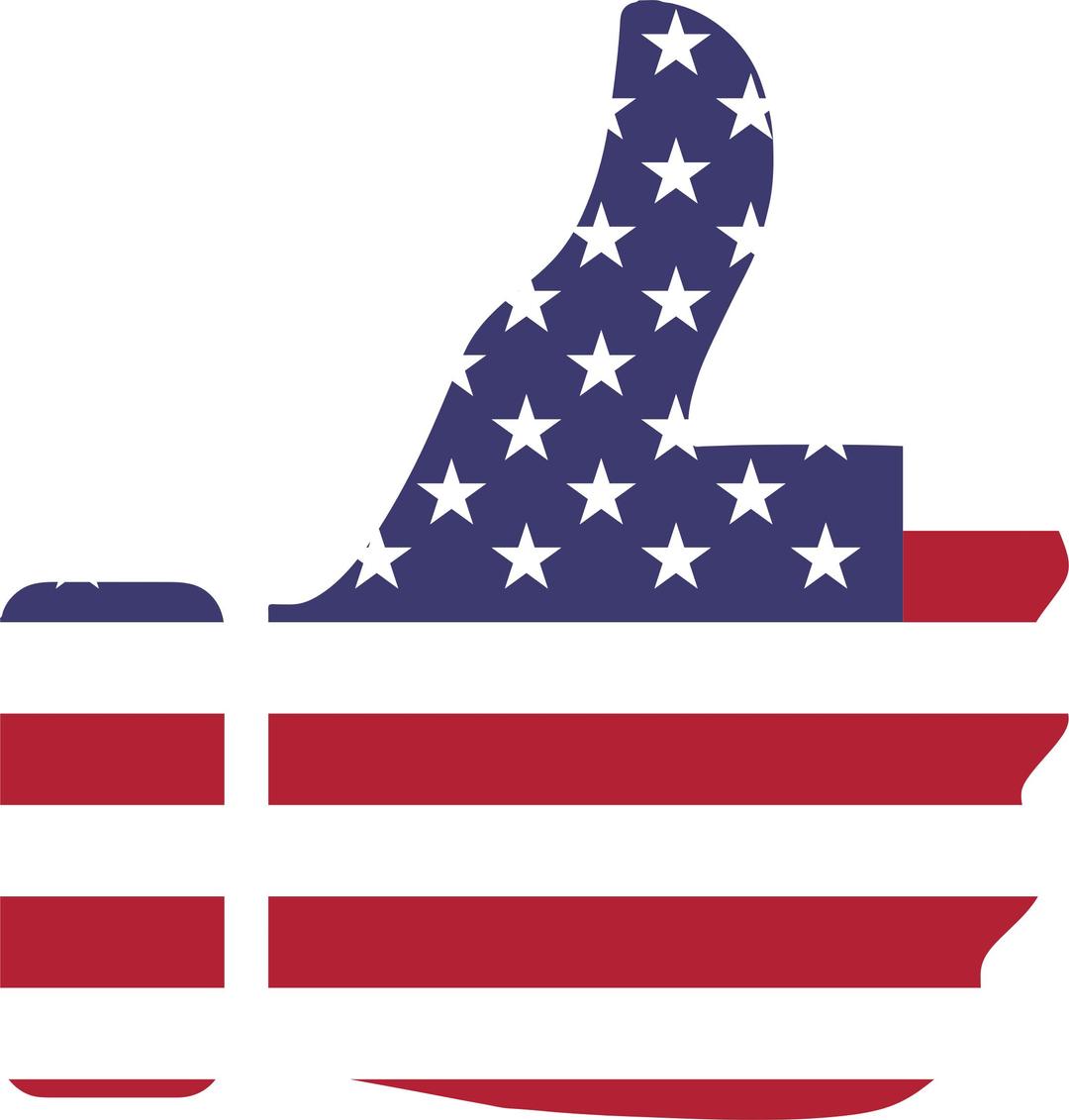 Thumbs Up American Flag png transparent