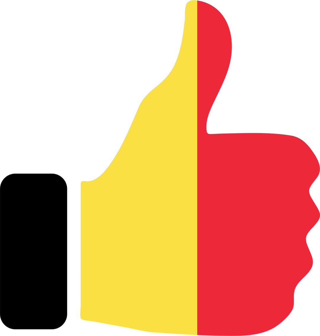 Thumbs Up Belgium png transparent