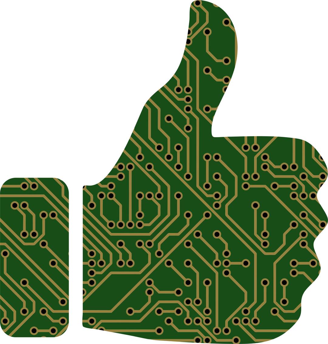 Thumbs Up Circuit Board png transparent