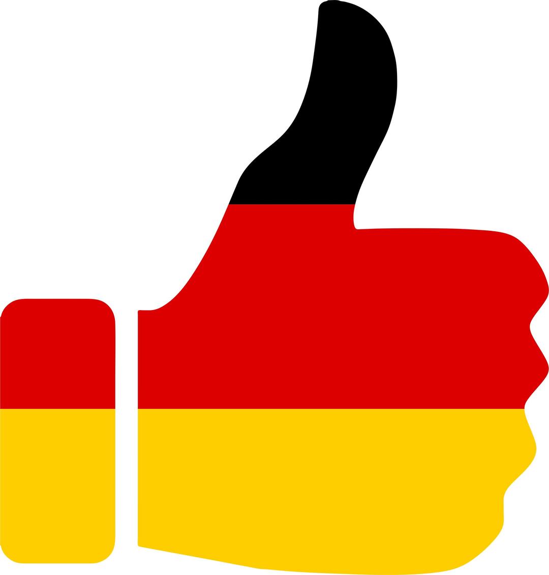 Thumbs Up Germany png transparent