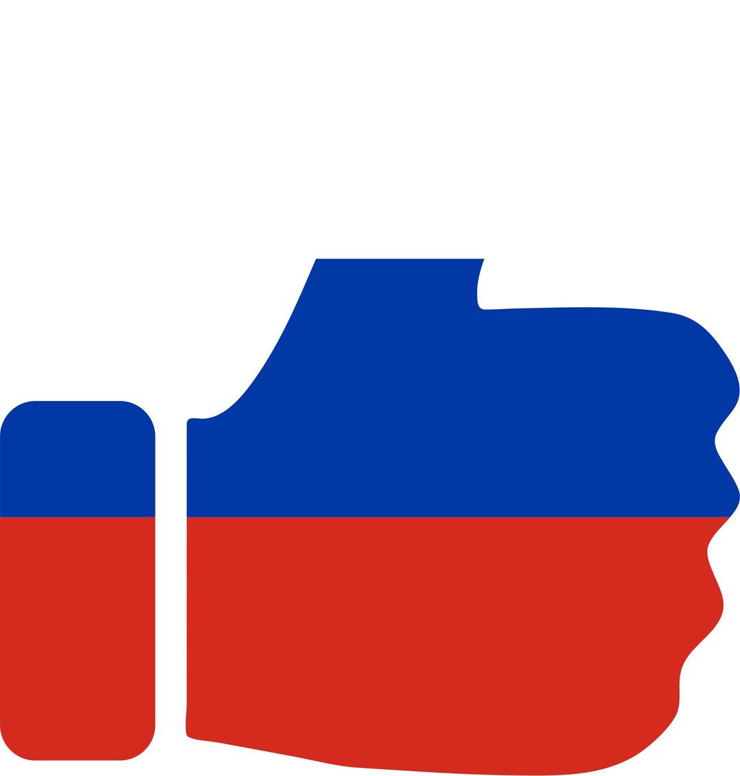Thumbs Up Russia png transparent