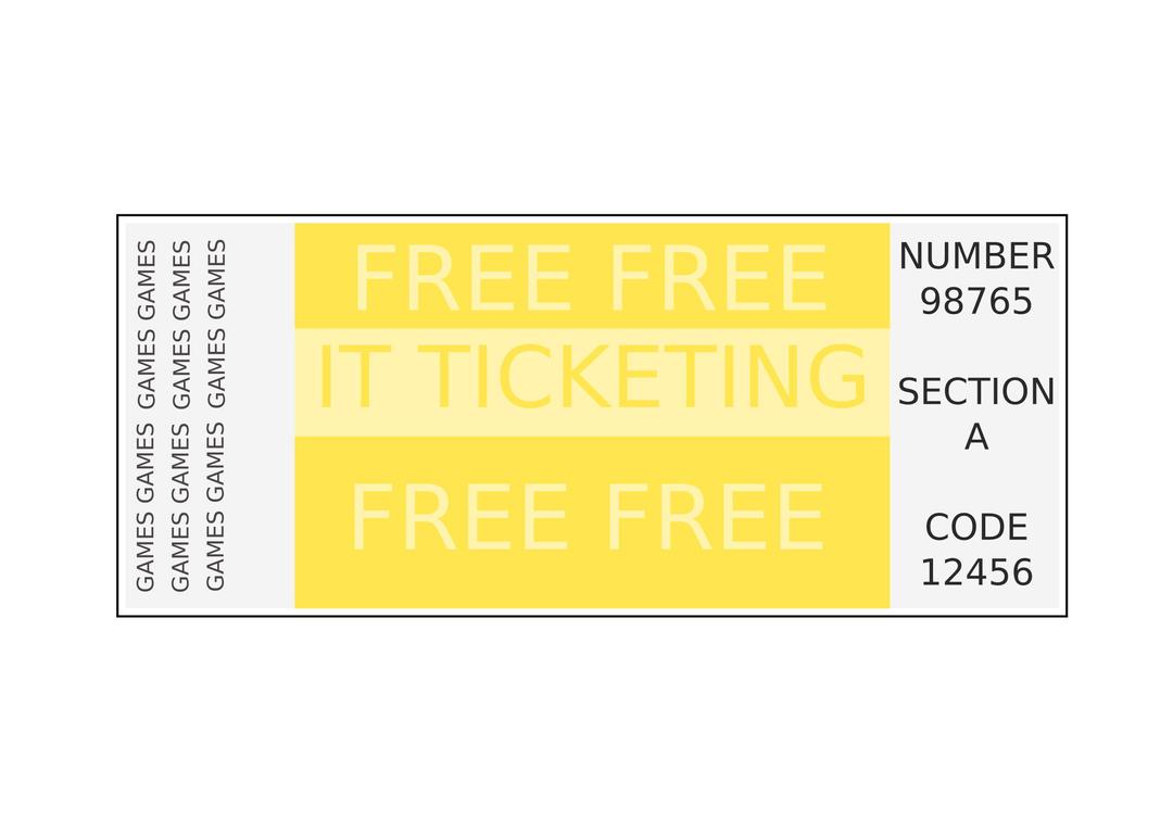 ticket without fonts png transparent