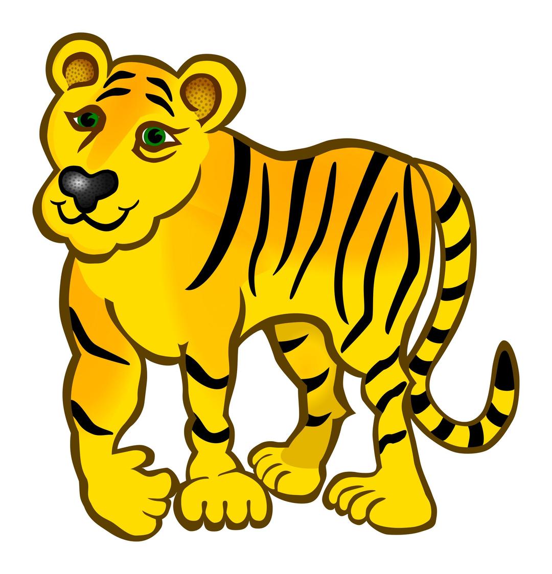 tiger - coloured png transparent