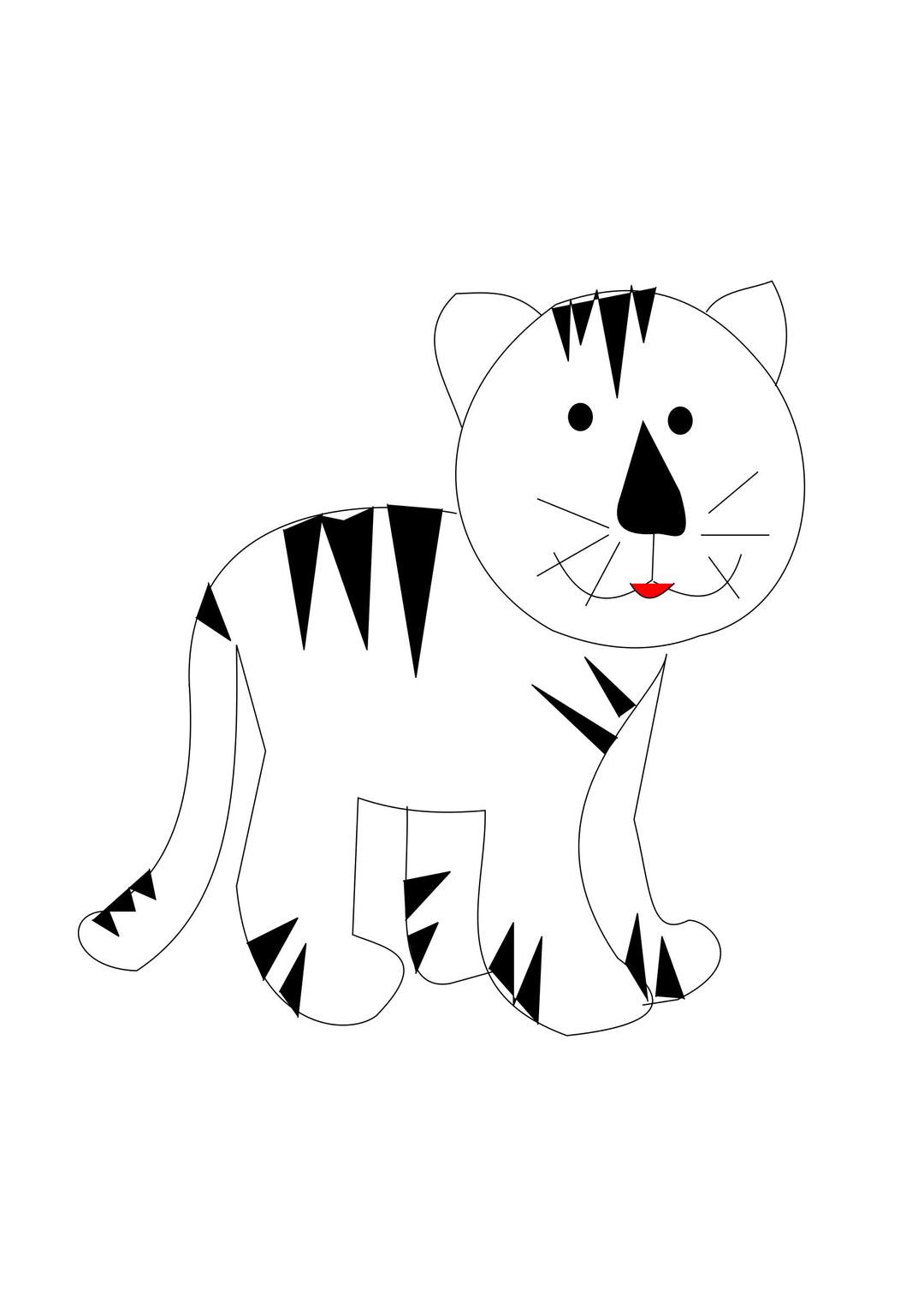 tiger white png transparent