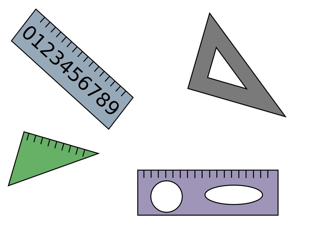 Tile with rulers png transparent