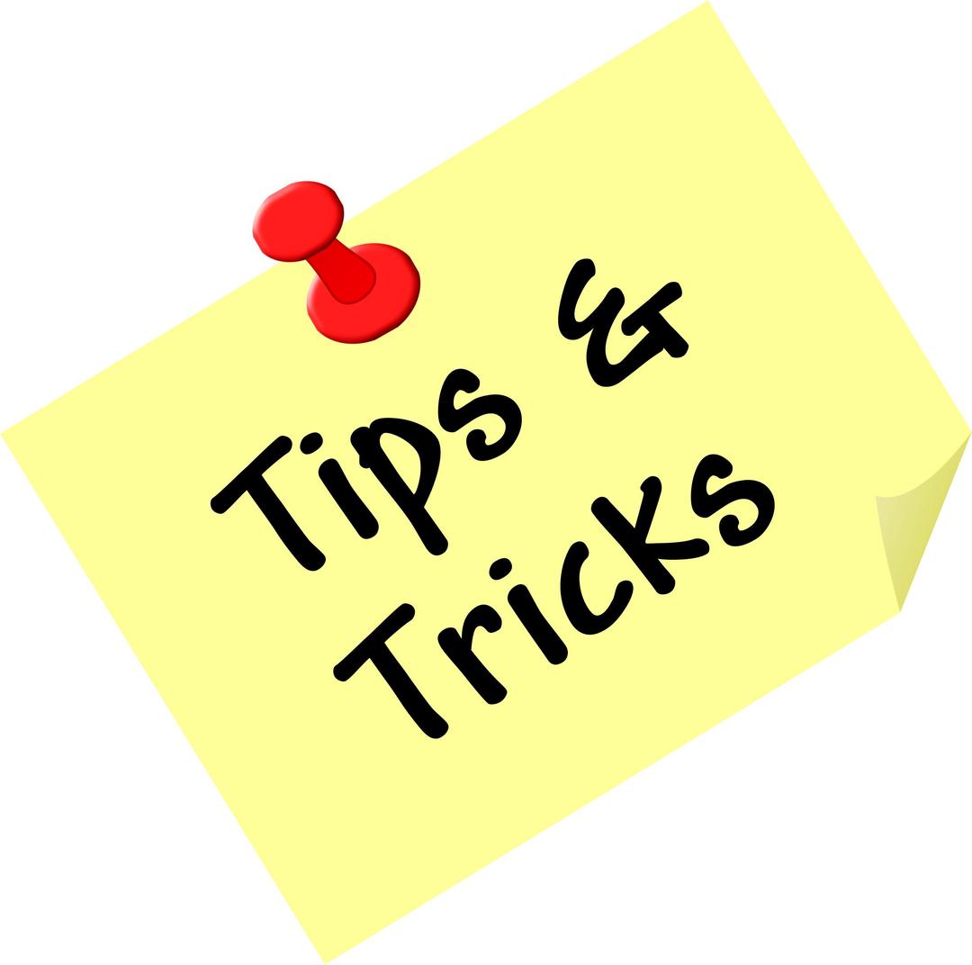 Tips and Tricks png transparent