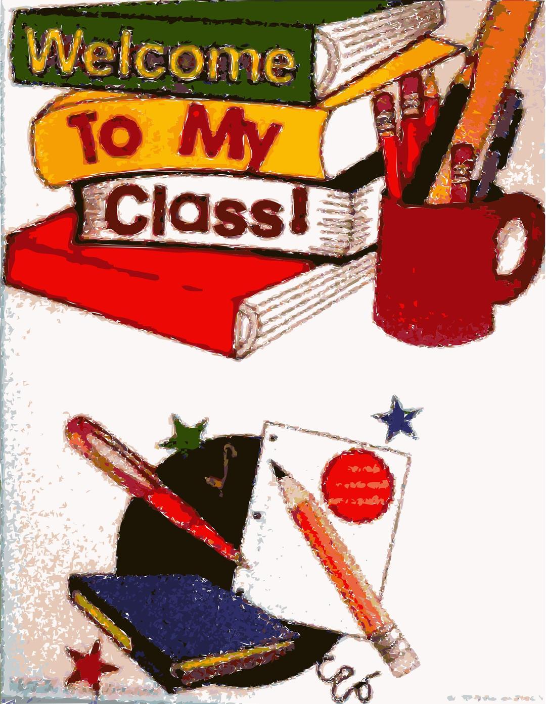 To My Class Classroom Material png transparent