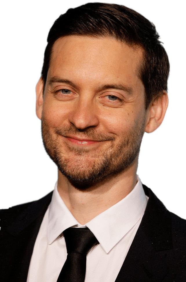 Tobey Maguire Smiling png transparent