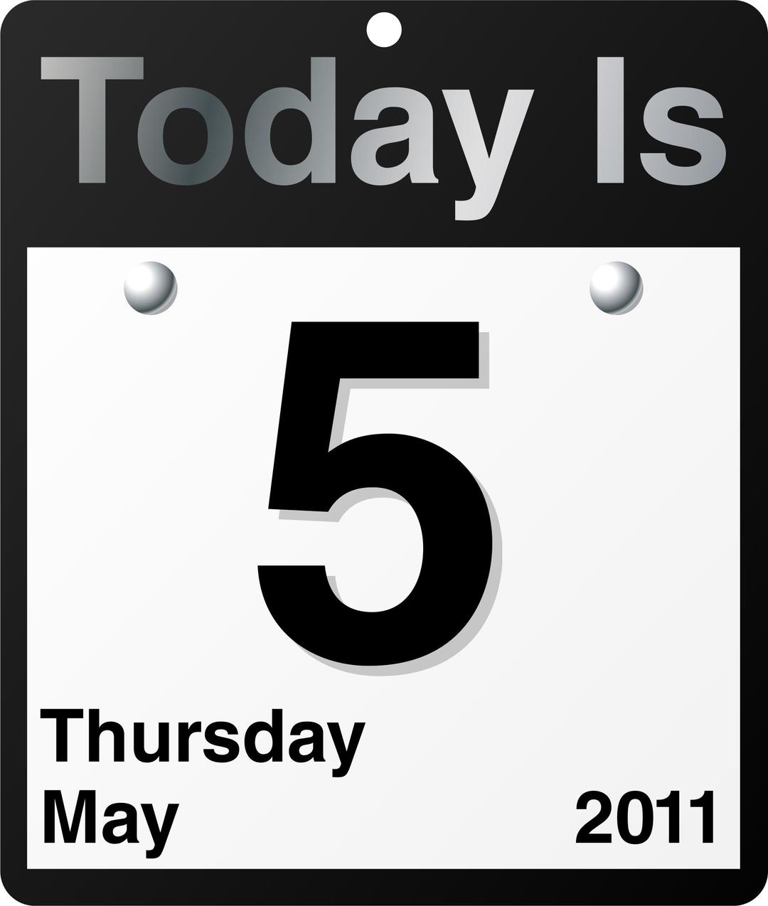 "Today Is" calendar png transparent