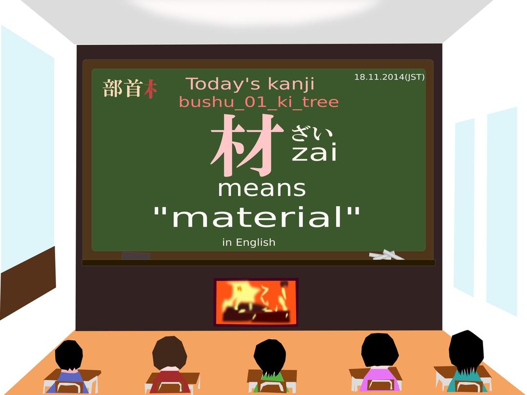 today's kanji-124-zai png transparent