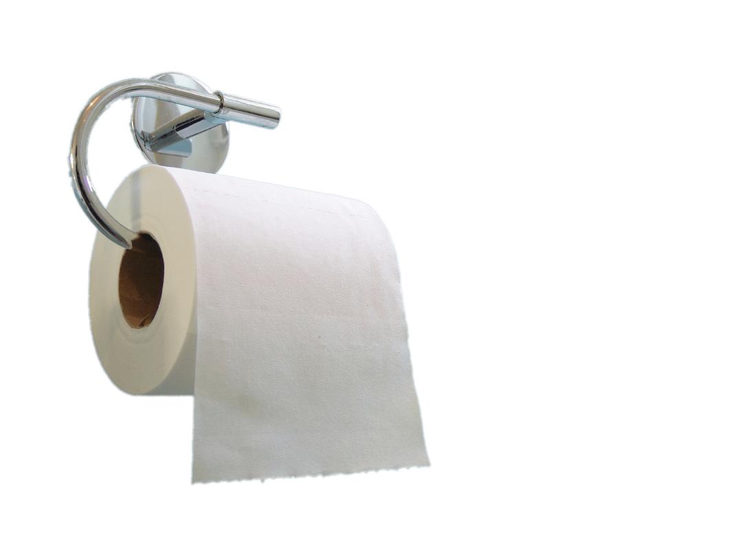 Toilet Paper on Holder png transparent