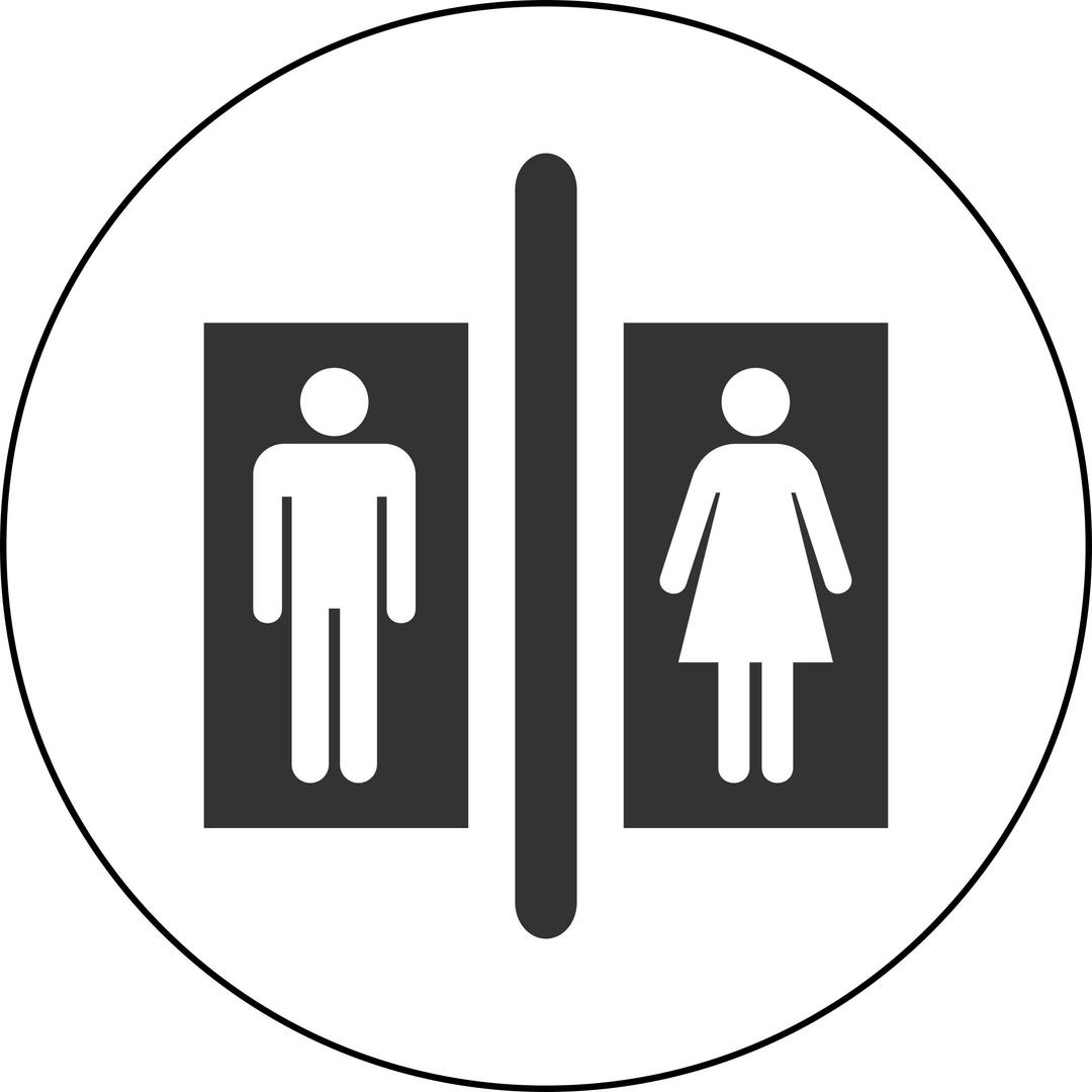 Toilet pictogram png transparent