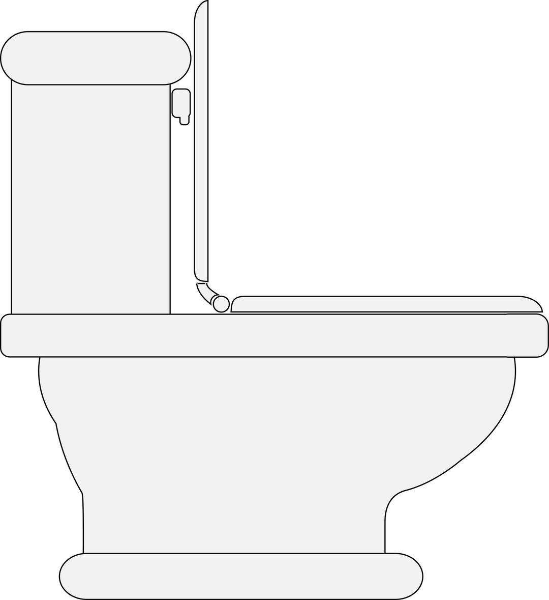 Toilet (Seat Open) png transparent