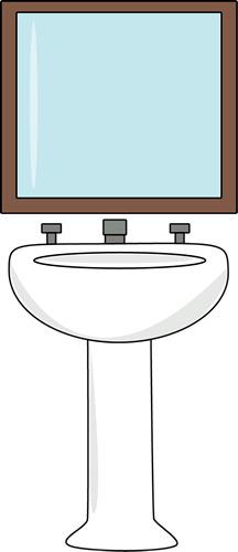 Toilet Sink With Mirror Clipart png transparent