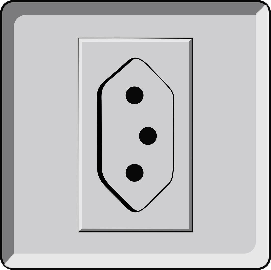 Tomada ABNT wall socket png transparent