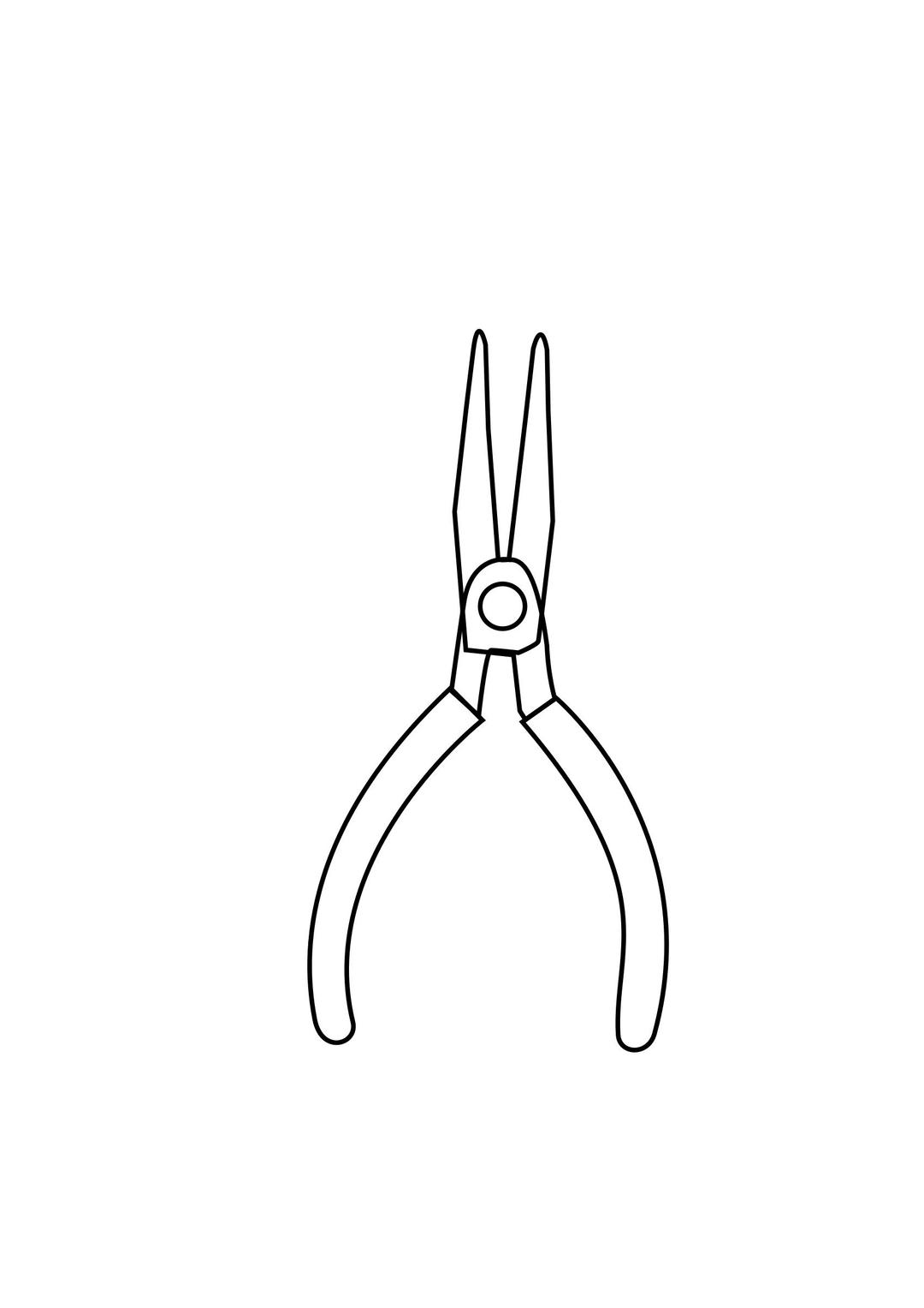 tool mini pliers drawing coloring png transparent