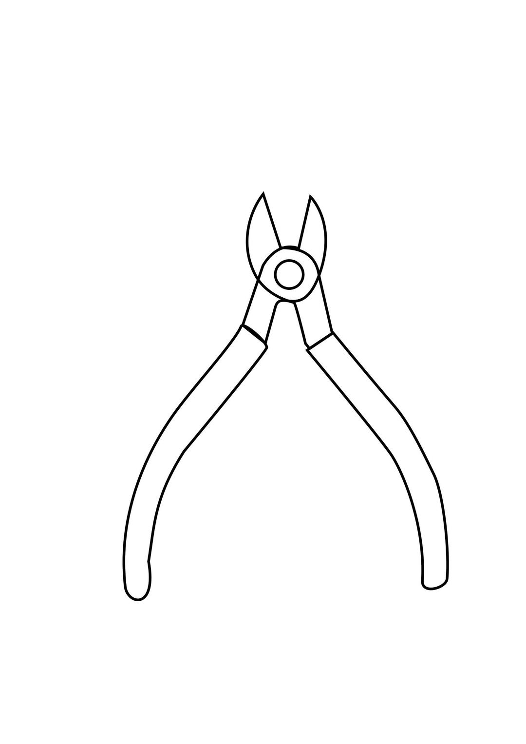 tool wire cutter drawing coloring png transparent