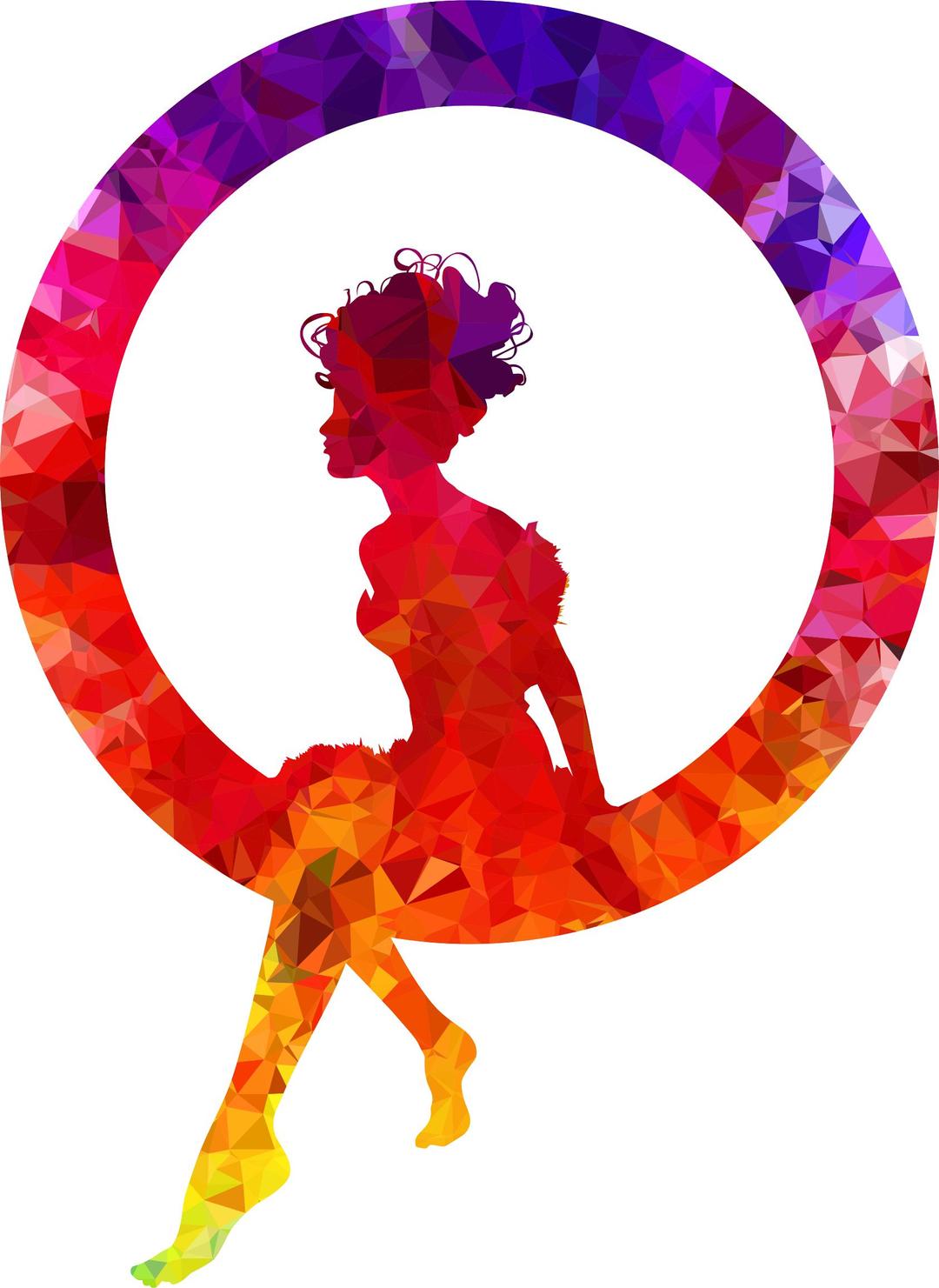 Topaz Sapphire Ruby Fairy Sitting In A Circle Silhouette png transparent
