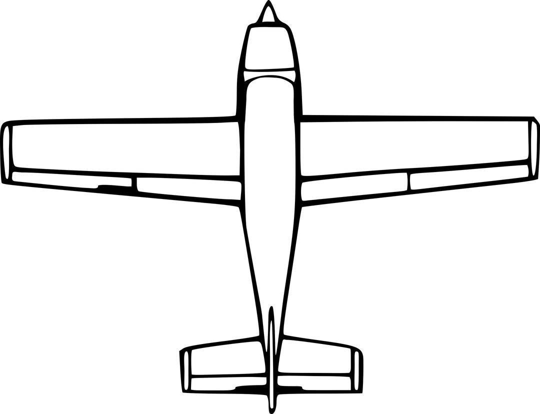 Top-down Airplane View png transparent