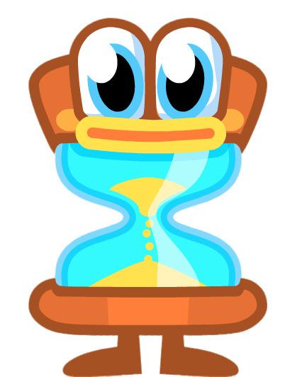Topsy Turvy the Tardy Timer png transparent