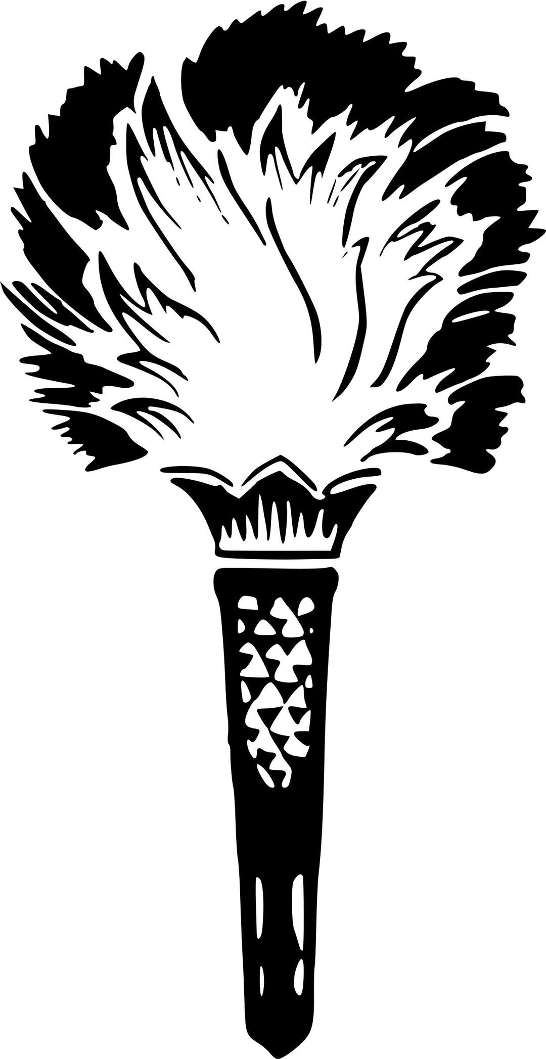 Torch silhouette png transparent