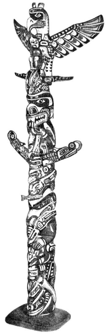 Totem Black and White png transparent