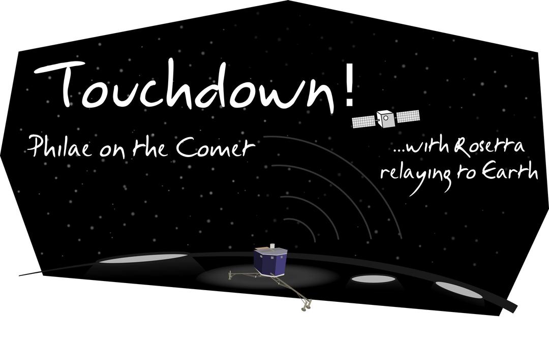 Touchdown of Philae png transparent
