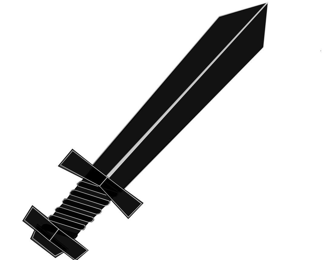 Toy Sword (Black) png transparent