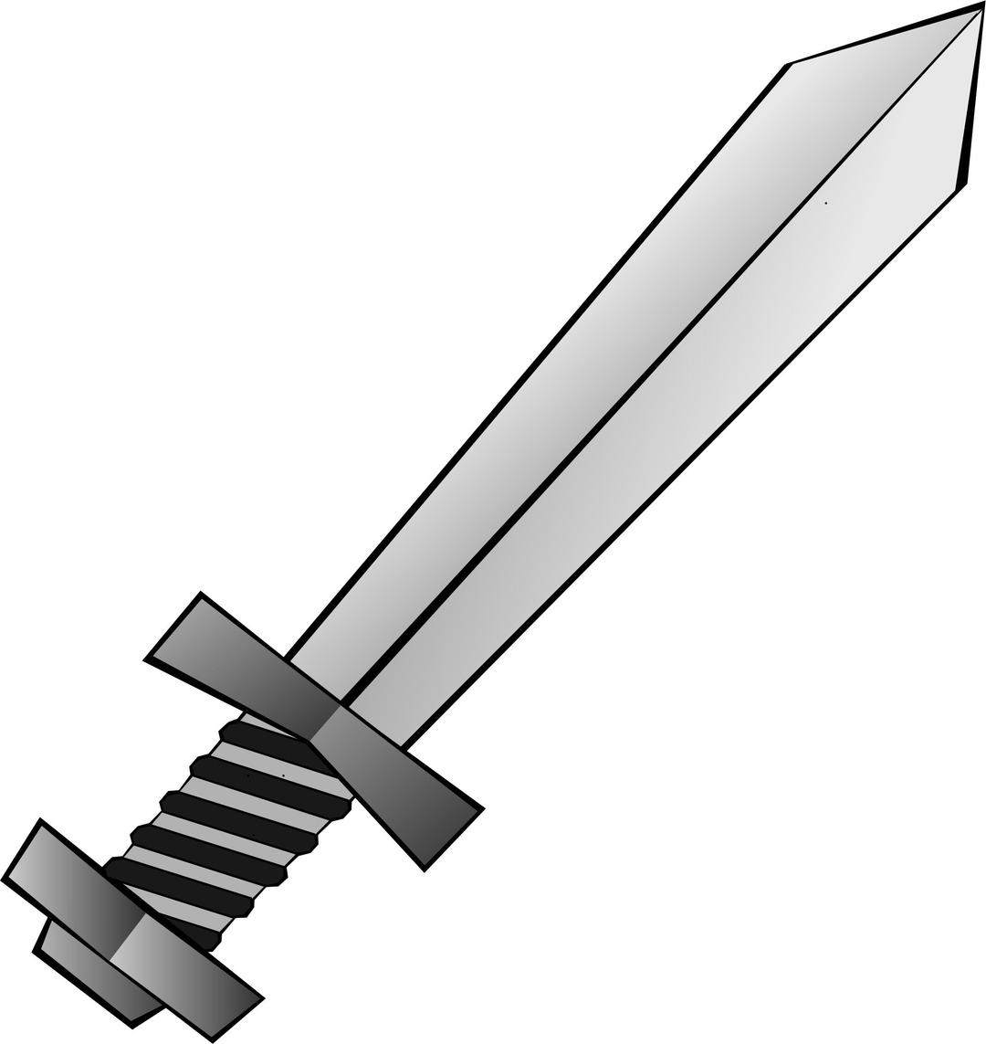 Toy Sword (Grayscale) png transparent