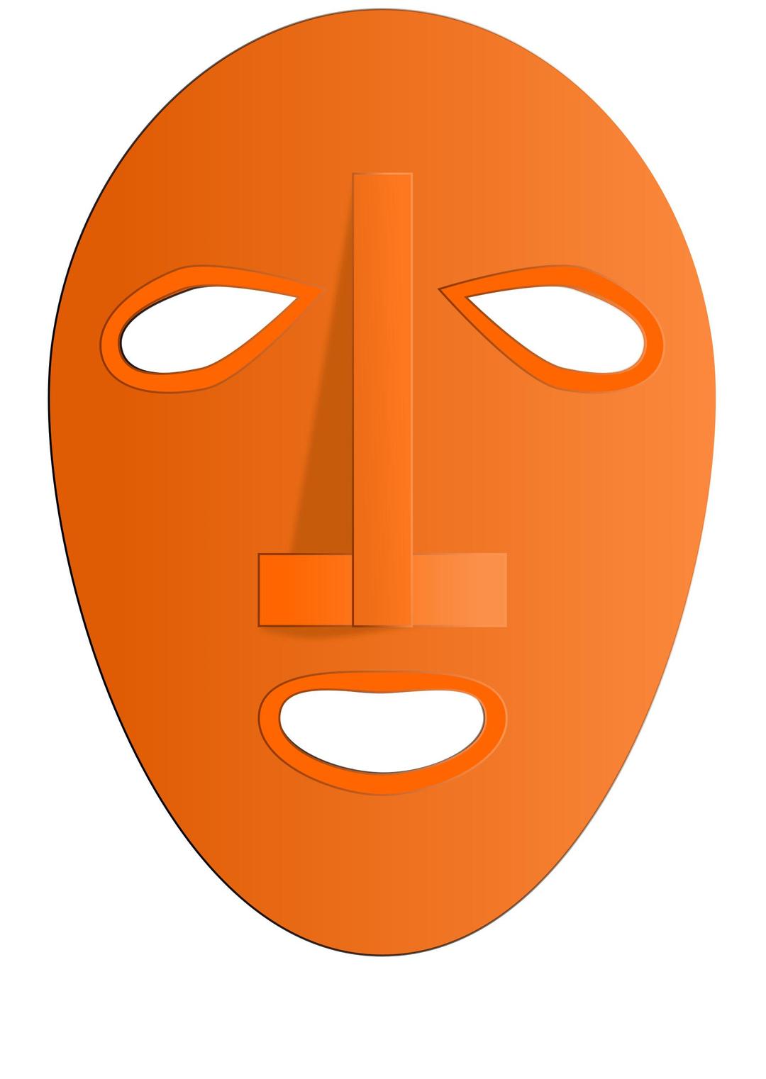 Traditional African mask png transparent