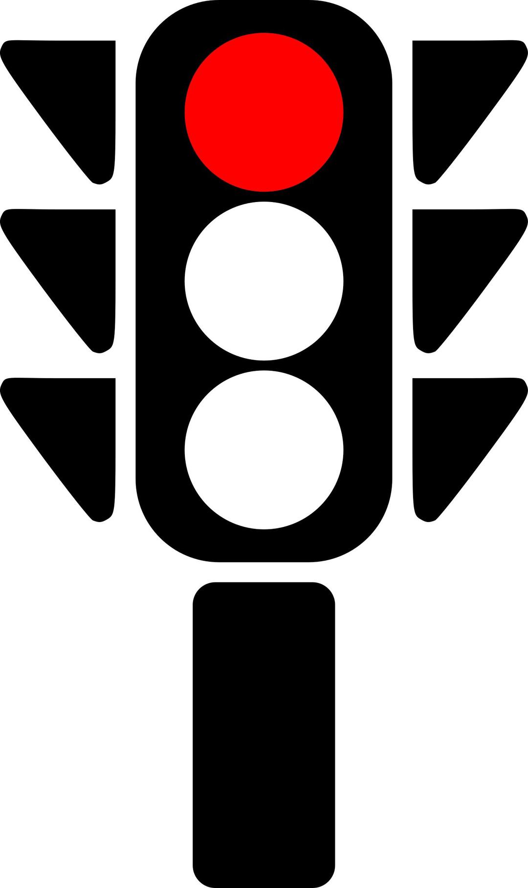 Traffic semaphore red light png transparent