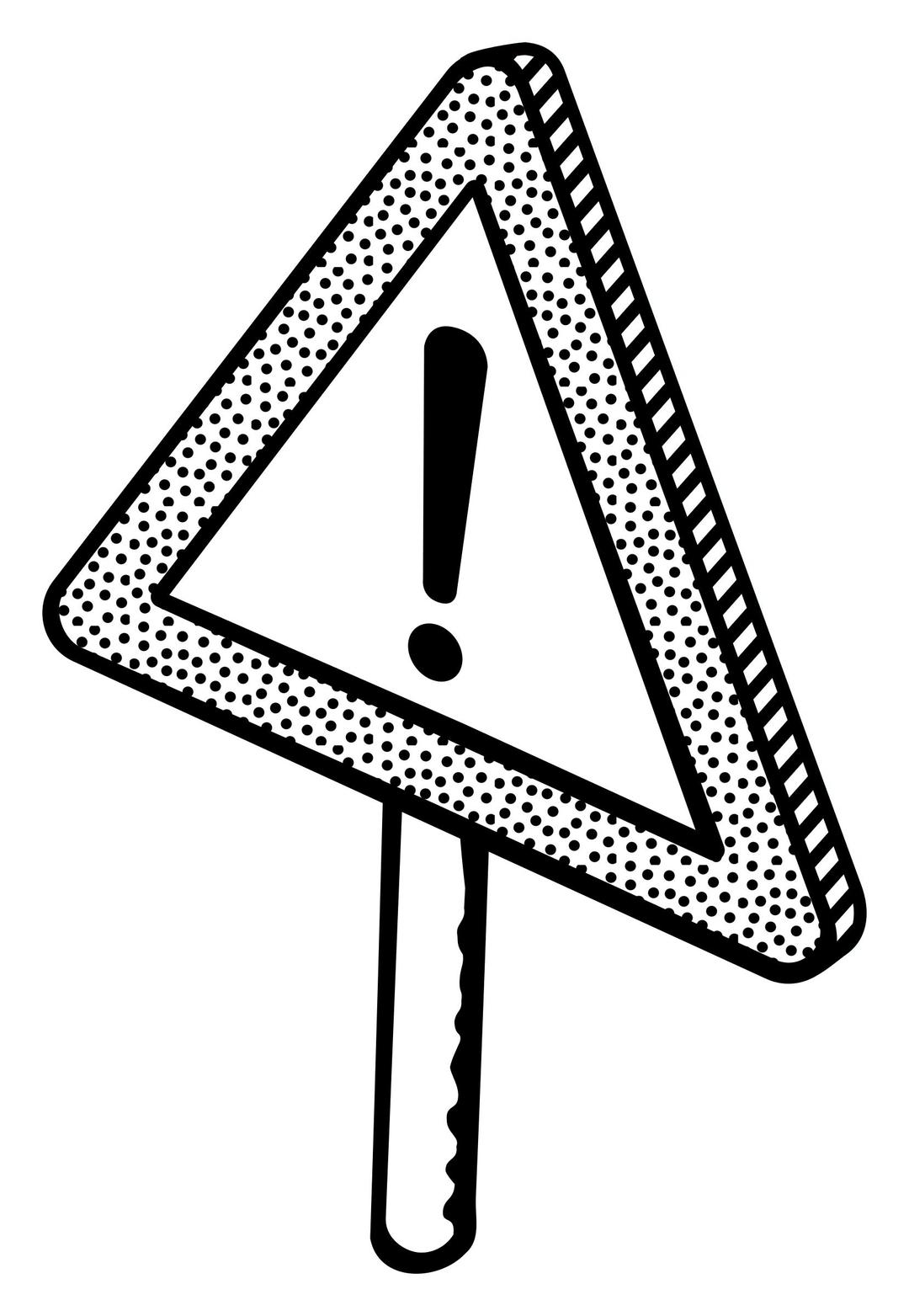 traffic sign - lineart png transparent