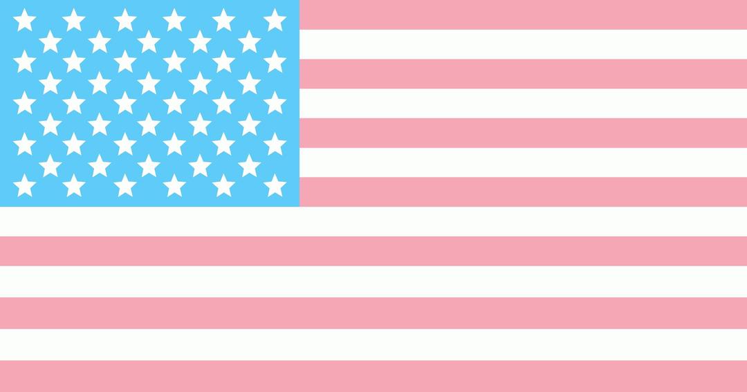Trans American Flag png transparent
