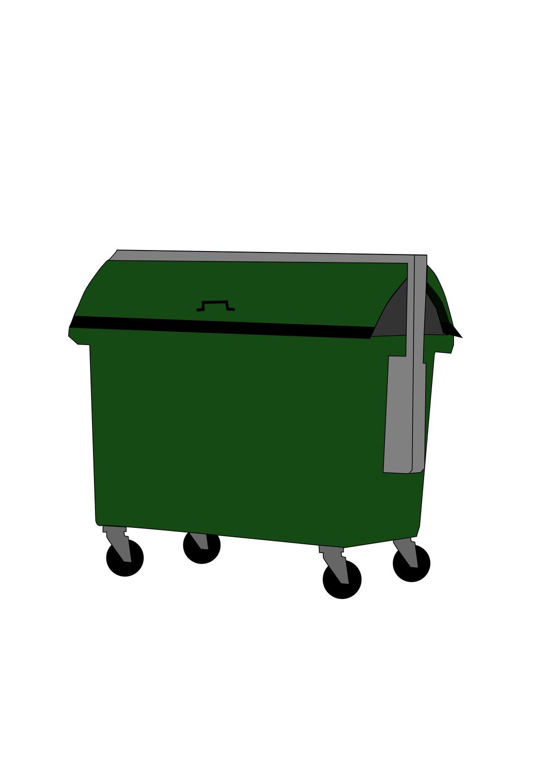 Trash container png transparent
