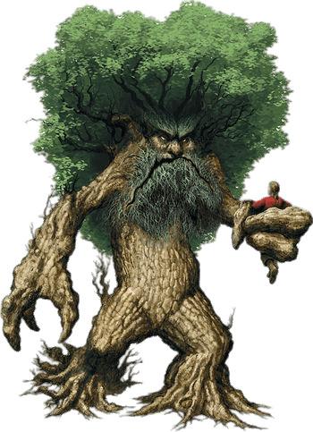 Treant Holding Girl png transparent