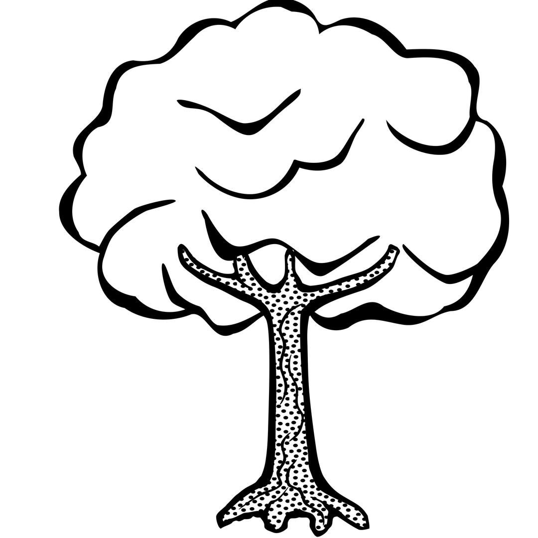 tree - lineart png transparent