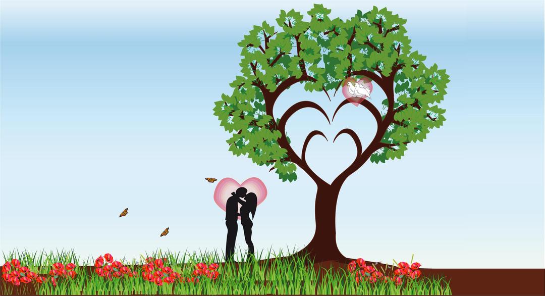 tree of love png transparent