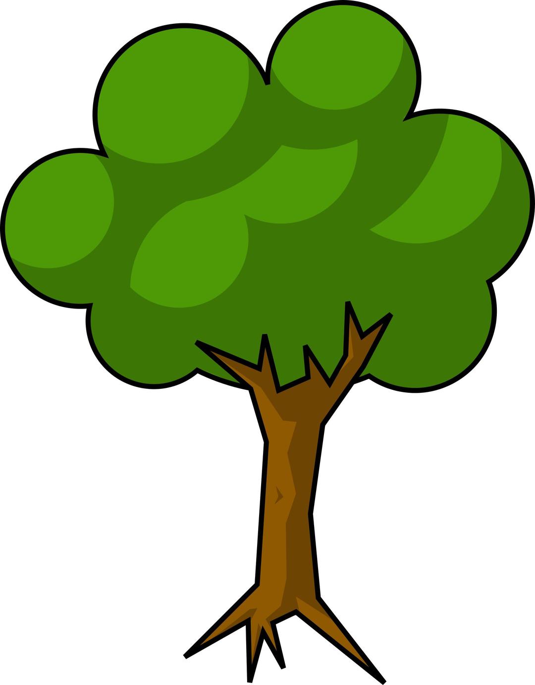 Tree (shaded) png transparent