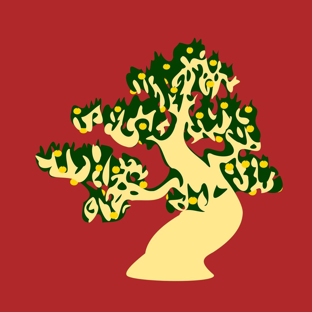 tree with orange png transparent
