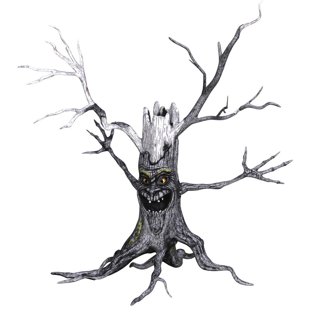 Tree With Scary Face png transparent
